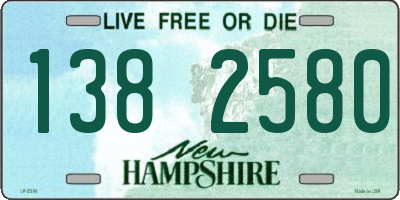 NH license plate 1382580