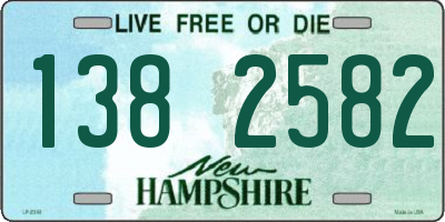 NH license plate 1382582