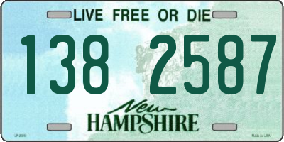 NH license plate 1382587