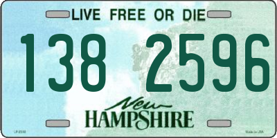 NH license plate 1382596