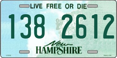 NH license plate 1382612