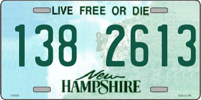 NH license plate 1382613
