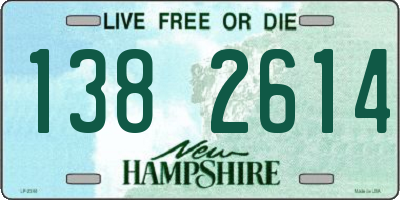 NH license plate 1382614