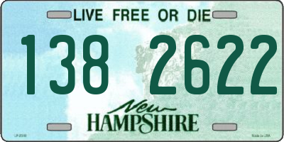 NH license plate 1382622