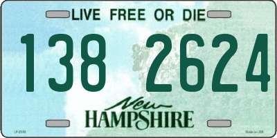 NH license plate 1382624