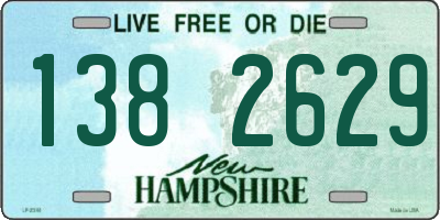 NH license plate 1382629