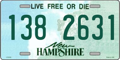 NH license plate 1382631