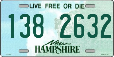 NH license plate 1382632