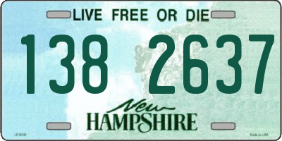 NH license plate 1382637