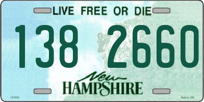 NH license plate 1382660