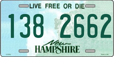 NH license plate 1382662
