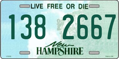 NH license plate 1382667