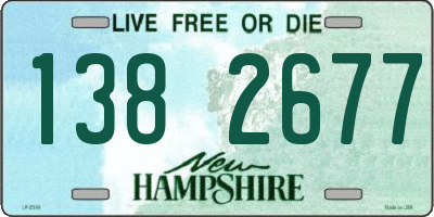 NH license plate 1382677