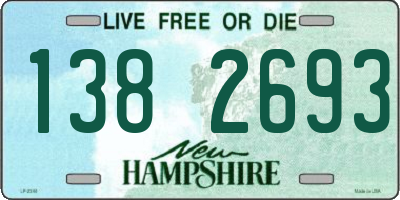NH license plate 1382693