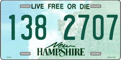 NH license plate 1382707