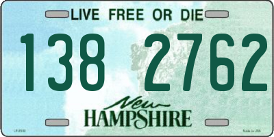 NH license plate 1382762