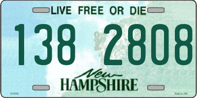 NH license plate 1382808