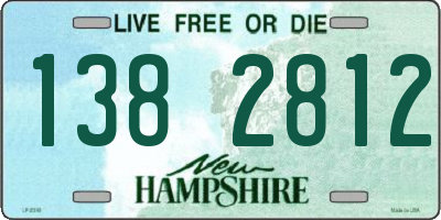 NH license plate 1382812
