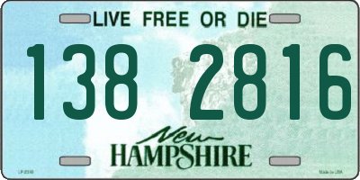 NH license plate 1382816