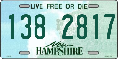 NH license plate 1382817