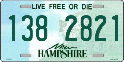 NH license plate 1382821