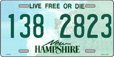 NH license plate 1382823