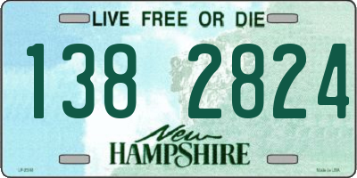 NH license plate 1382824