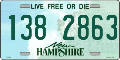 NH license plate 1382863