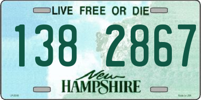 NH license plate 1382867