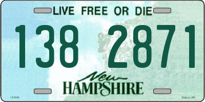 NH license plate 1382871