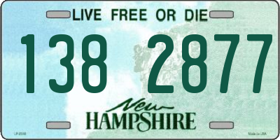 NH license plate 1382877