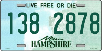 NH license plate 1382878