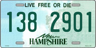 NH license plate 1382901