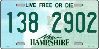 NH license plate 1382902