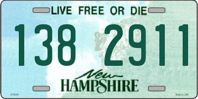 NH license plate 1382911