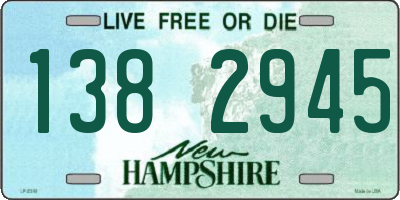 NH license plate 1382945