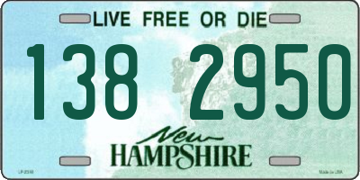 NH license plate 1382950