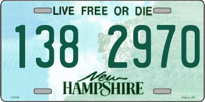 NH license plate 1382970