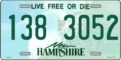 NH license plate 1383052