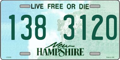 NH license plate 1383120
