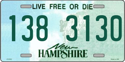 NH license plate 1383130