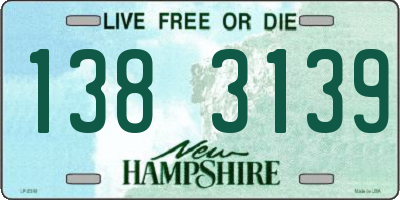 NH license plate 1383139