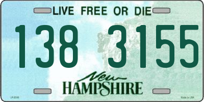NH license plate 1383155