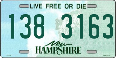 NH license plate 1383163