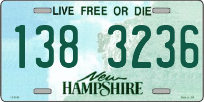 NH license plate 1383236