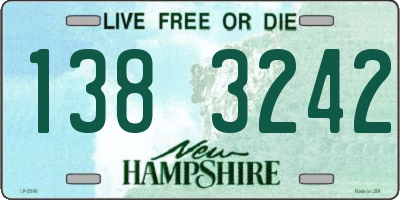 NH license plate 1383242