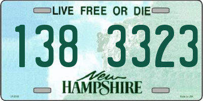 NH license plate 1383323