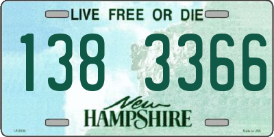 NH license plate 1383366