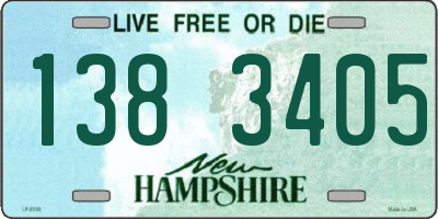 NH license plate 1383405