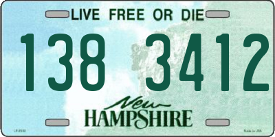 NH license plate 1383412